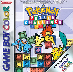 Pokemon Puzzle Challenge box art for GameBoy Color